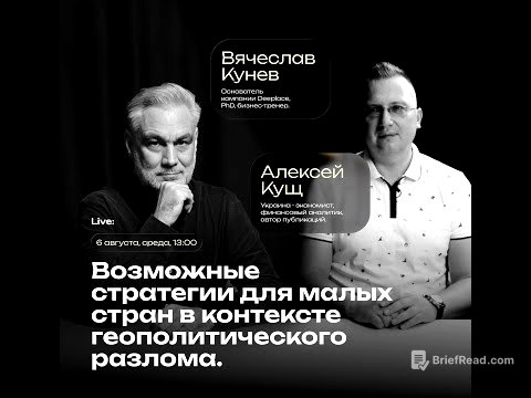 Возможные стратегии малых стран в контексте геополитического разлома. Алексей Кущ, Вячеслав Кунев