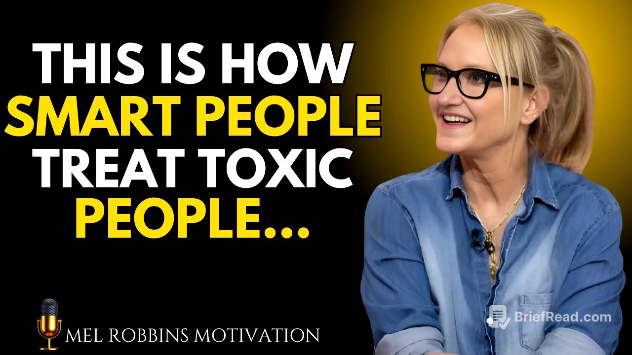 THE SMARTEST WAY TO DEAL WITH TOXIC PEOPLE | Mel Robbins MOTIVATIONAL SPEECH
