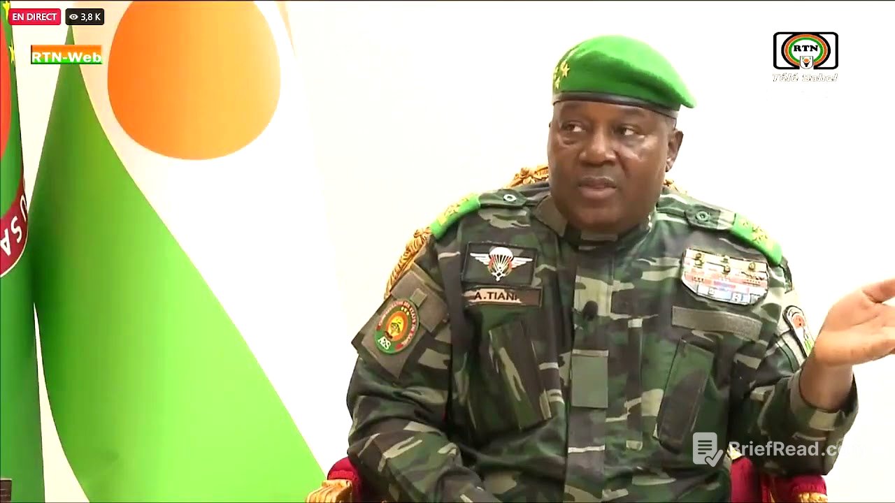 Direct   Niger  Grand entretien du Président de la République Tiani