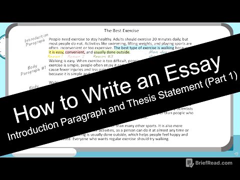 How to Write an Essay: Introduction Paragraph  (with Worksheet)