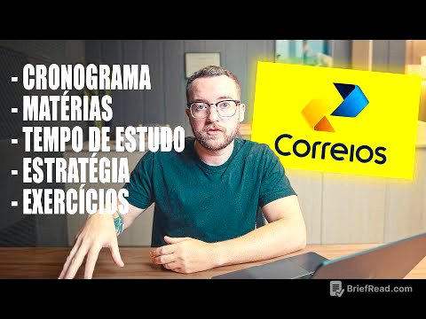 Como EU ESTUDARIA Para o CONCURSO Dos CORREIOS 2024 (Nível médio)