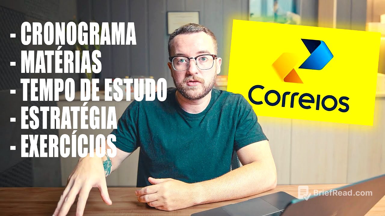 Como EU ESTUDARIA Para o CONCURSO Dos CORREIOS 2024 (Nível médio)