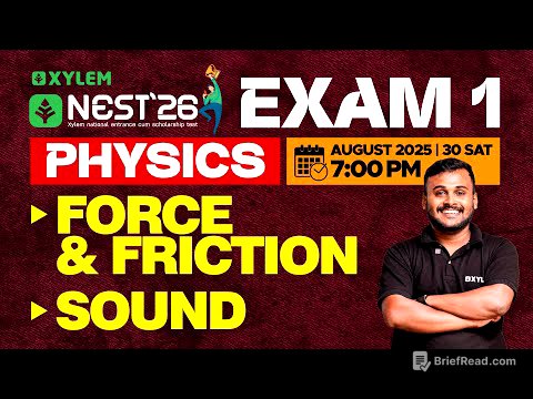 NEST 26 Exam 1: Force & Friction | Sound | Xylem NEST