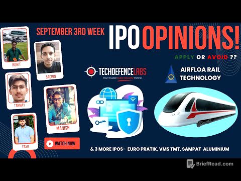 Airfloa, TechD, Euro Pratik & other September 3rd Week IPOs : Apply/Avoid? Primary Market Chatter