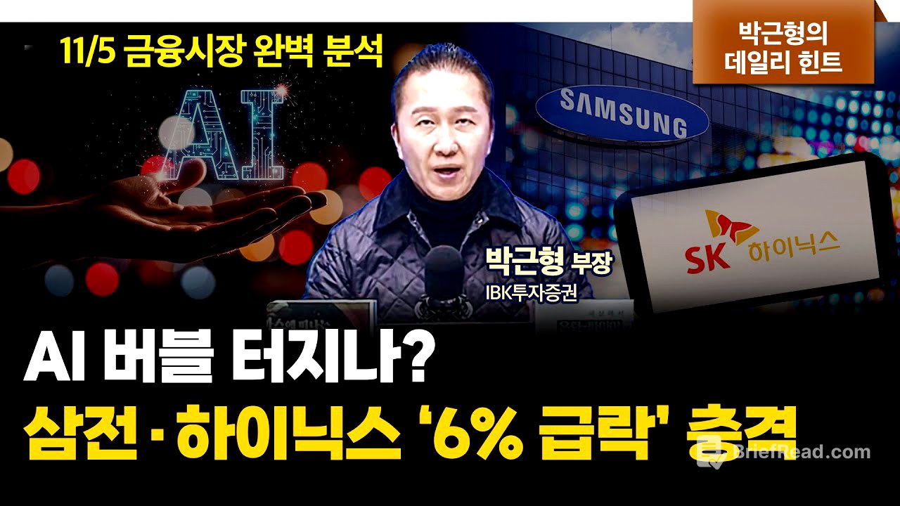 “외국인 4조 매도! 코스피 패닉… 진짜 하락장의 시작인가” | IBK투자증권 박근형 부장 [데일리힌트]