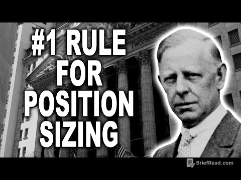 Jesse Livermore | Number One Rule for Position Sizing 📈 | Trading Psychology & Risk Management