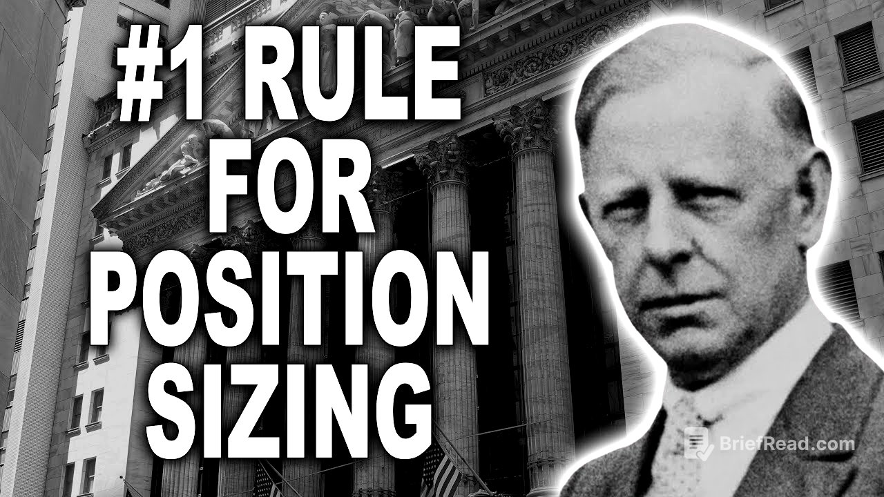Jesse Livermore | Number One Rule for Position Sizing 📈 | Trading Psychology & Risk Management