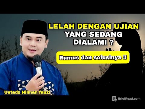 Lelah Menghadapi Ujian Hidup? Ini Rumus & Solusi dari Ustadz Hilman Fauzi!