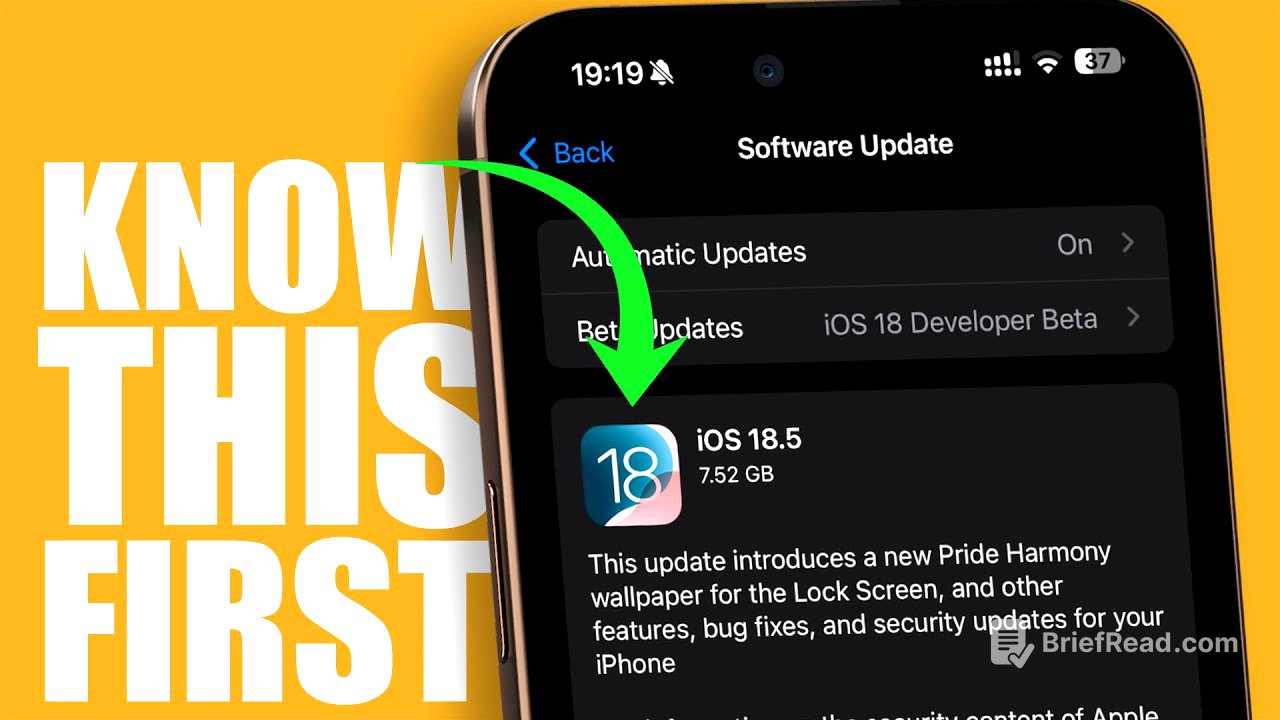 iOS 18.5 Public Release - 10 Things Before Updating !