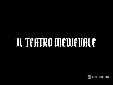Accademia di belle arti di Napoli  |  Storia dello spettacolo - IL TEATRO MEDIEVALE
