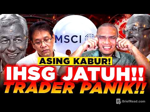 BURSA EFEK INDONESIA KACAU?! -8% SEHARI, 2.550T KABUR GARA-GARA FREE FLOAT MSCI?