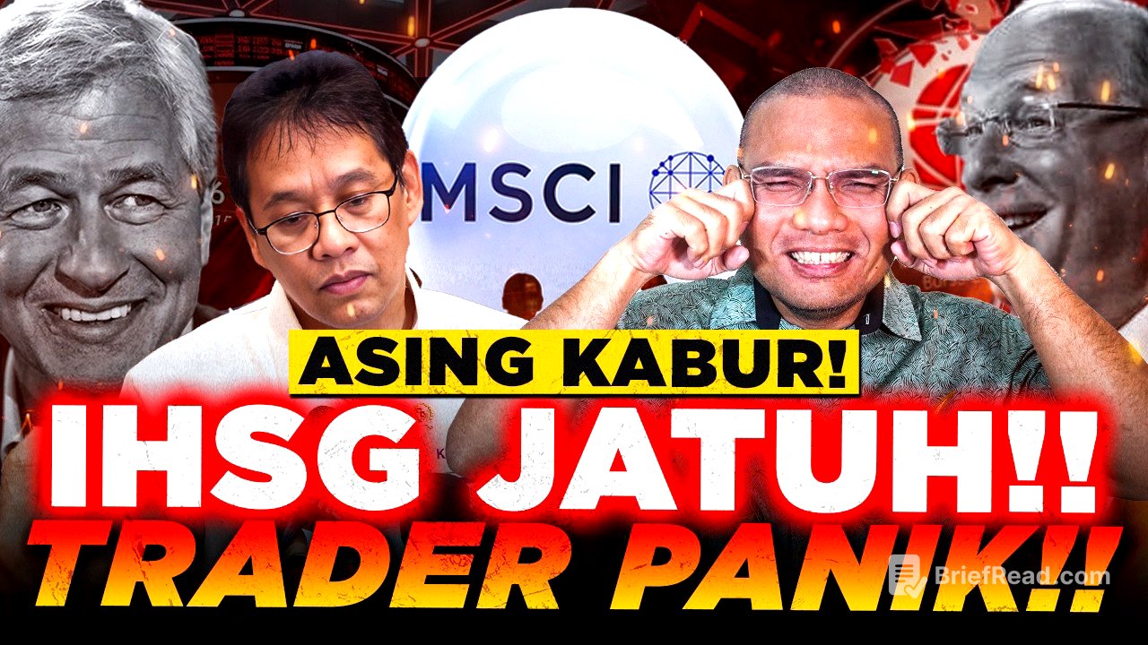 BURSA EFEK INDONESIA KACAU?! -8% SEHARI, 2.550T KABUR GARA-GARA FREE FLOAT MSCI?