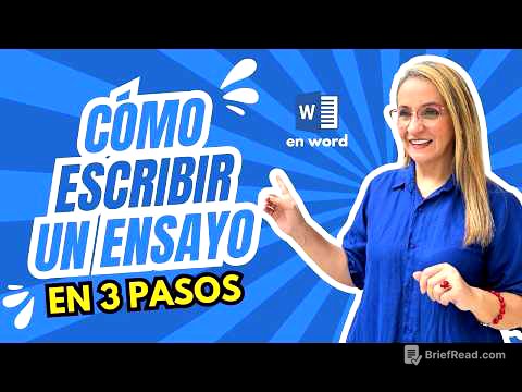Redacta un Ensayo en 3 sencillos pasos