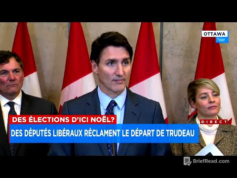 Des élections d'ici Noël? Des députés libéraux réclament le départ de Trudeau -  Reportage, 18h