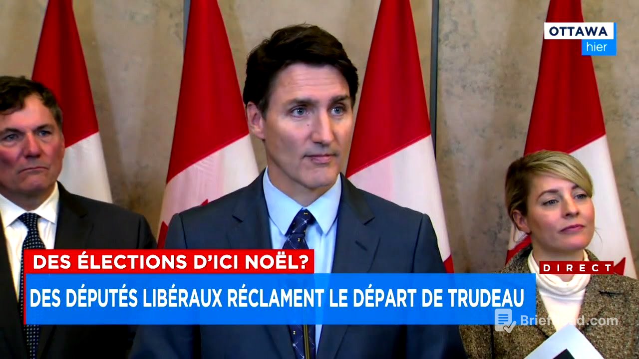 Des élections d'ici Noël? Des députés libéraux réclament le départ de Trudeau -  Reportage, 18h