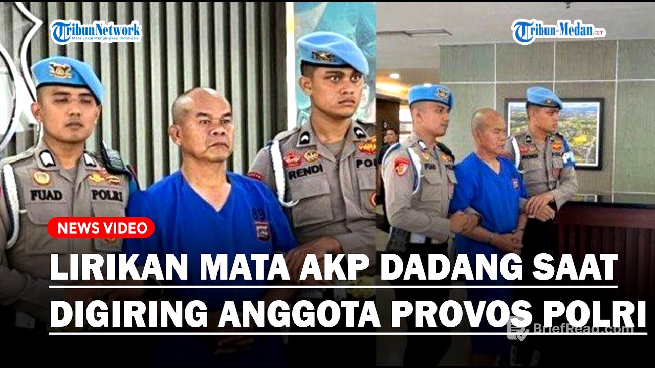 DISOROT! LIRIKAN MATA AKP Dadang Iskandar Saat Digiring Provos Polri Usai Bunuh AKP Ulil Ryanto