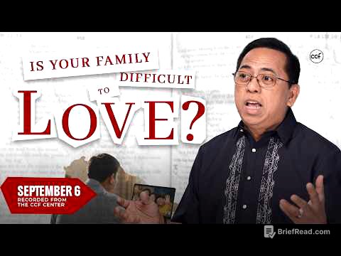 Love God. Love Family. Love Others. | Bong Saquing | September 6, 2026