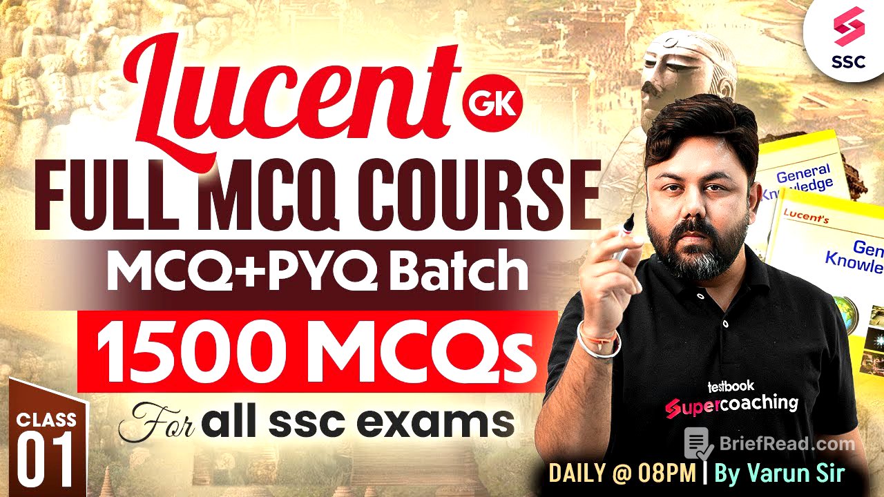 Lucent GK MCQ by Varun Awasthi | Lucent Book Full Complete Course | Lucent GK Book Class 1