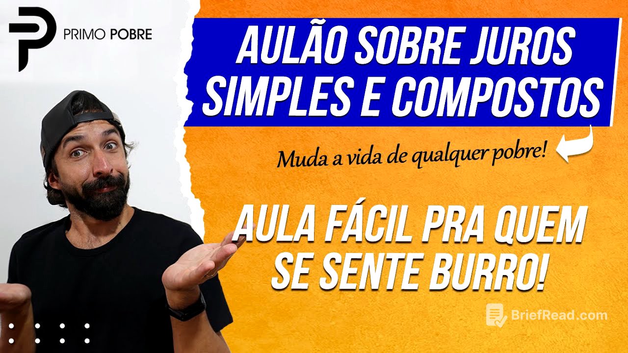 AULA SOBRE JUROS SIMPLES E COMPOSTOS - ENTENDA O QUE SÃO JUROS E O QUE SÃO JUROS COMPOSTOS