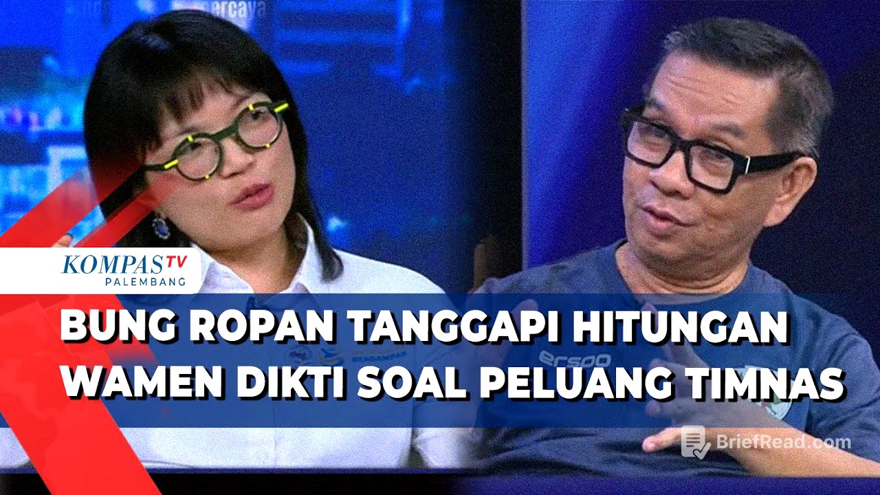Wamen Dikti Sebut 41,7% Peluang Timnas Lolos Piala Dunia, Begini Respons Bung Ropan