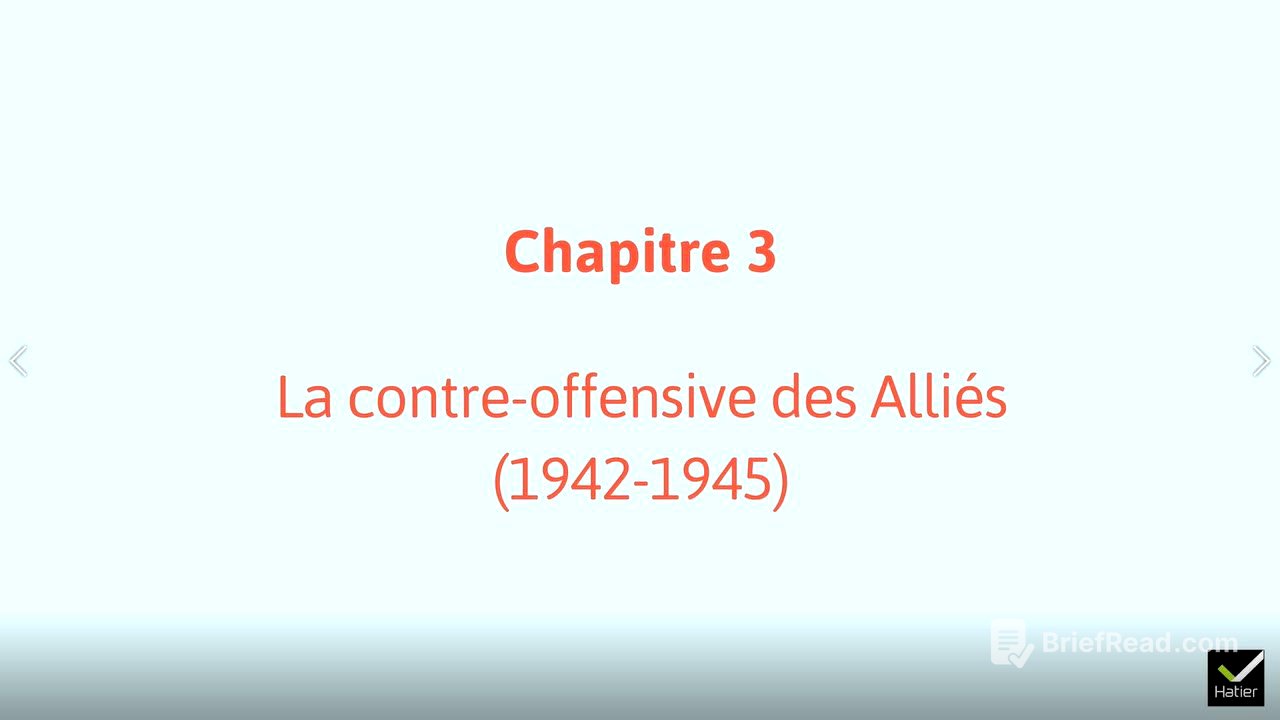 Histoire Tle : la contre-offensive des Alliés (1942-1945) - carte animée