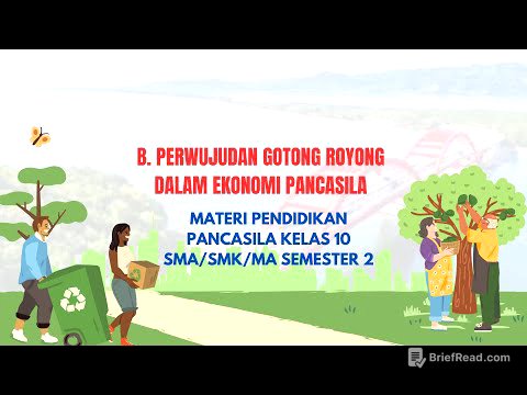 Materi Pendidikan Pancasila Kelas 10 Semester 2 || Perwujudan Gotong Royong Dalam Ekonomi Pancasila