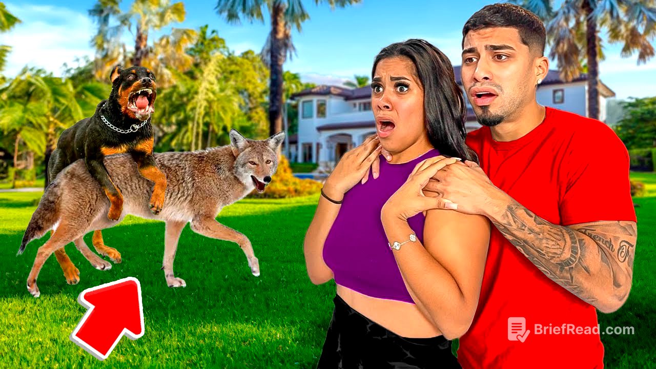 Our Dogs Got Into A Fight With a COYOTE! *caught on security footage*