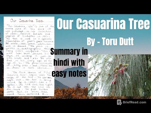 Our Casuarina Tree | Our Casuarina Tree by Toru Dutt in hindi | Our Casuarina Tree Summary