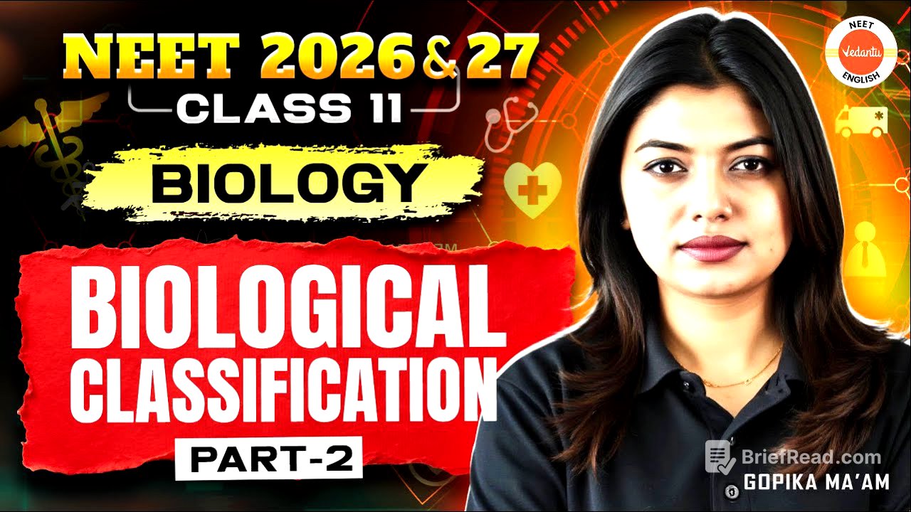 Biological Classification – Part 2 | NEET 2026 | Class 11 Biology | Gopika Ma'am