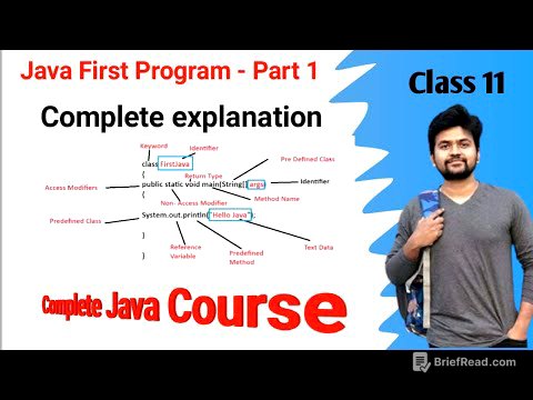First Java Program Explanation- Part 1-Saving, compilation, Execution, installation and control flow