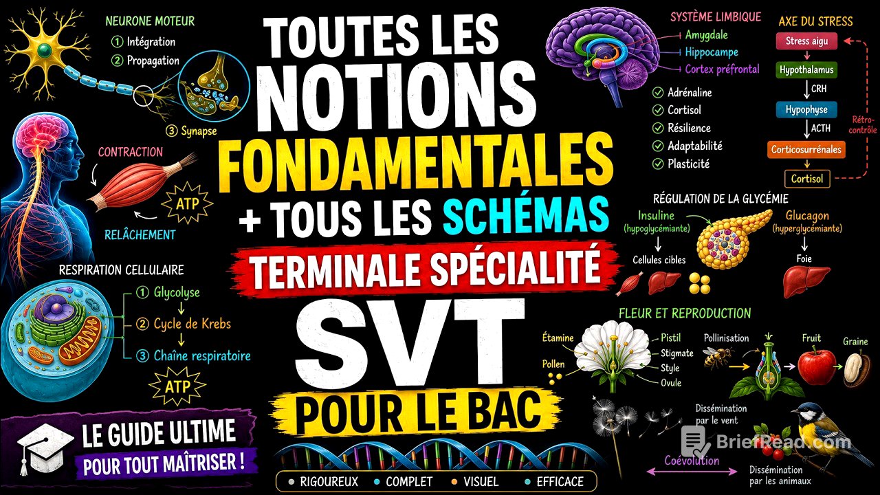 💥 SVT BAC : 100% des notions FONDAMENTALES à connaître + tous les schémas (Révision complète)