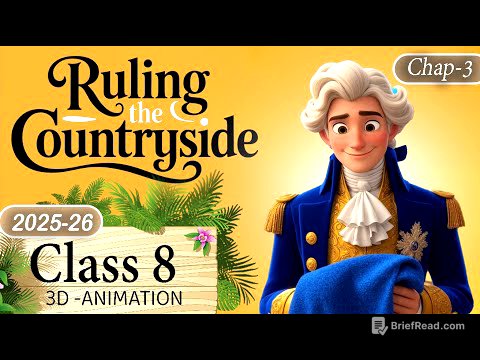 Ruling the Countryside class 8 | Class 8 history chapter 3 (Animation) Explained one shot revision