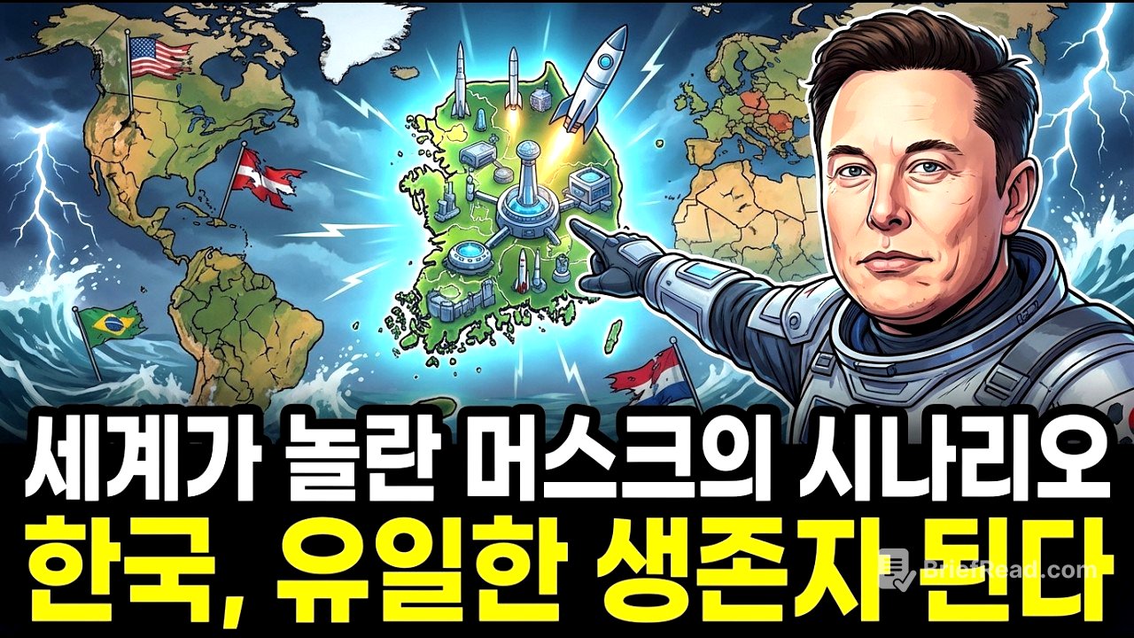 일론 머스크의 소름 돋는 통찰, 왜 하필 한국을 택했을까