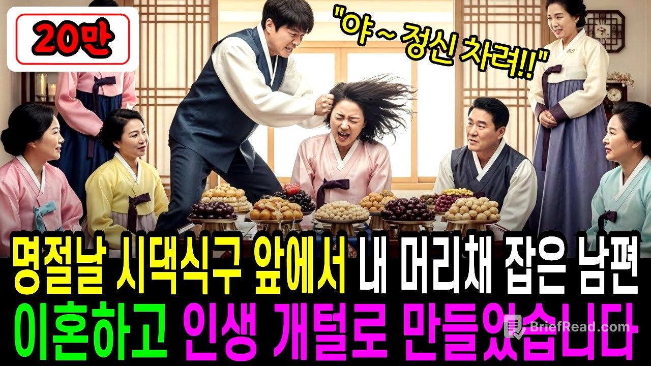 명절 시댁식구 앞에서 내 머리채를 잡은 남편, 이혼하고 인생 개털로 만들어버렸습니다 #노후사연 #실제사연 #실화사연 #오디오사연