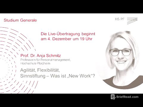 Studium Generale HSPF – Prof. Dr. Anja Schmitz: „Was ist ‚New Work‘?“