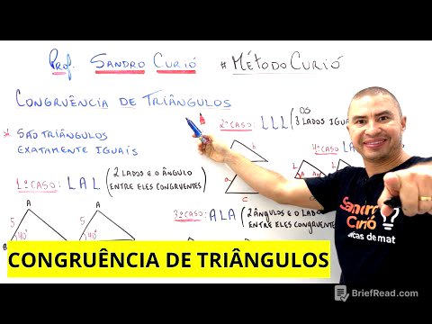 CONGRUÊNCIA DE TRIÂNGULOS | RÁPIDO e FÁCIL 