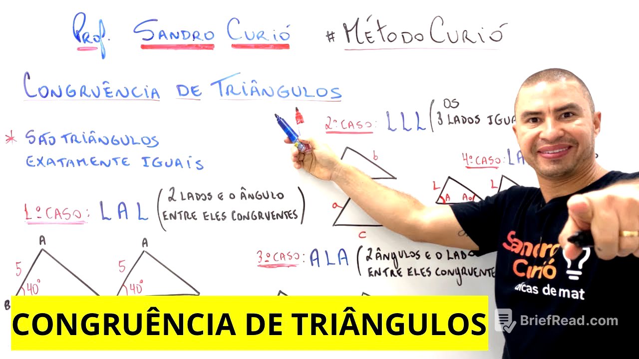 CONGRUÊNCIA DE TRIÂNGULOS | RÁPIDO e FÁCIL 
