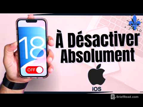 iOS 18 : Ces Réglages à Désactiver IMMÉDIATEMENT !