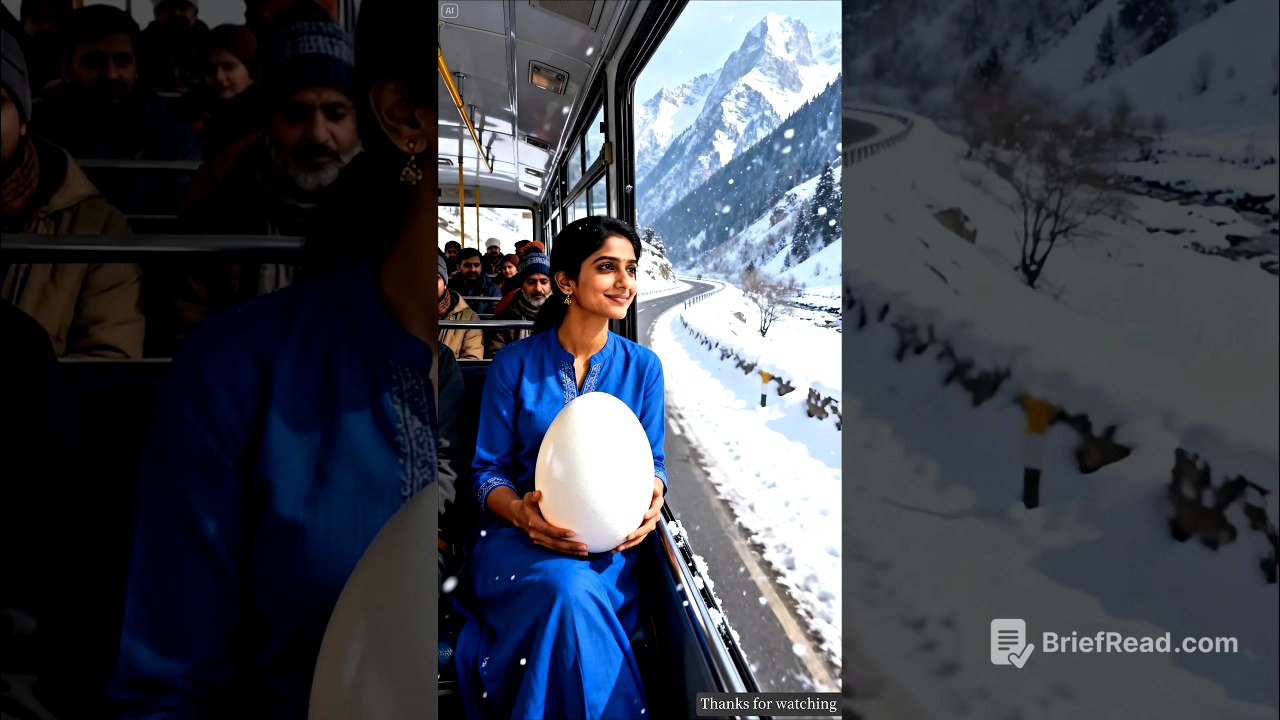 A large egg rolls through the snow and reaches a bear's cave 😭 #ai #egg #save #bear