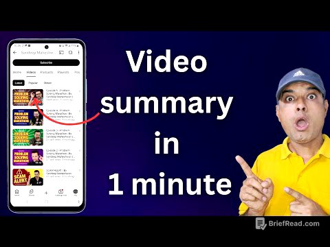 how to summarize youtube videos in seconds using free ai tools | youtube video summary 