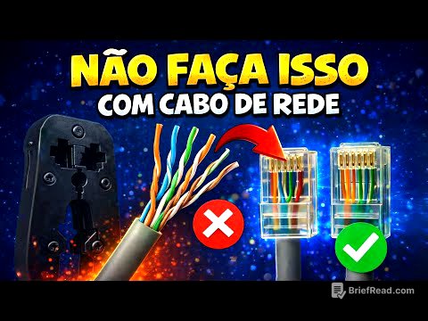 Não Crimp Cabo de Rede Fora do Padrão! Entenda o Motivo