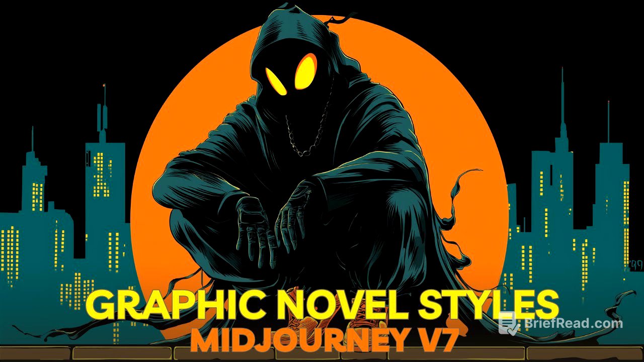 25 GRAPHIC NOVEL Midjourney v7 SREF styles
