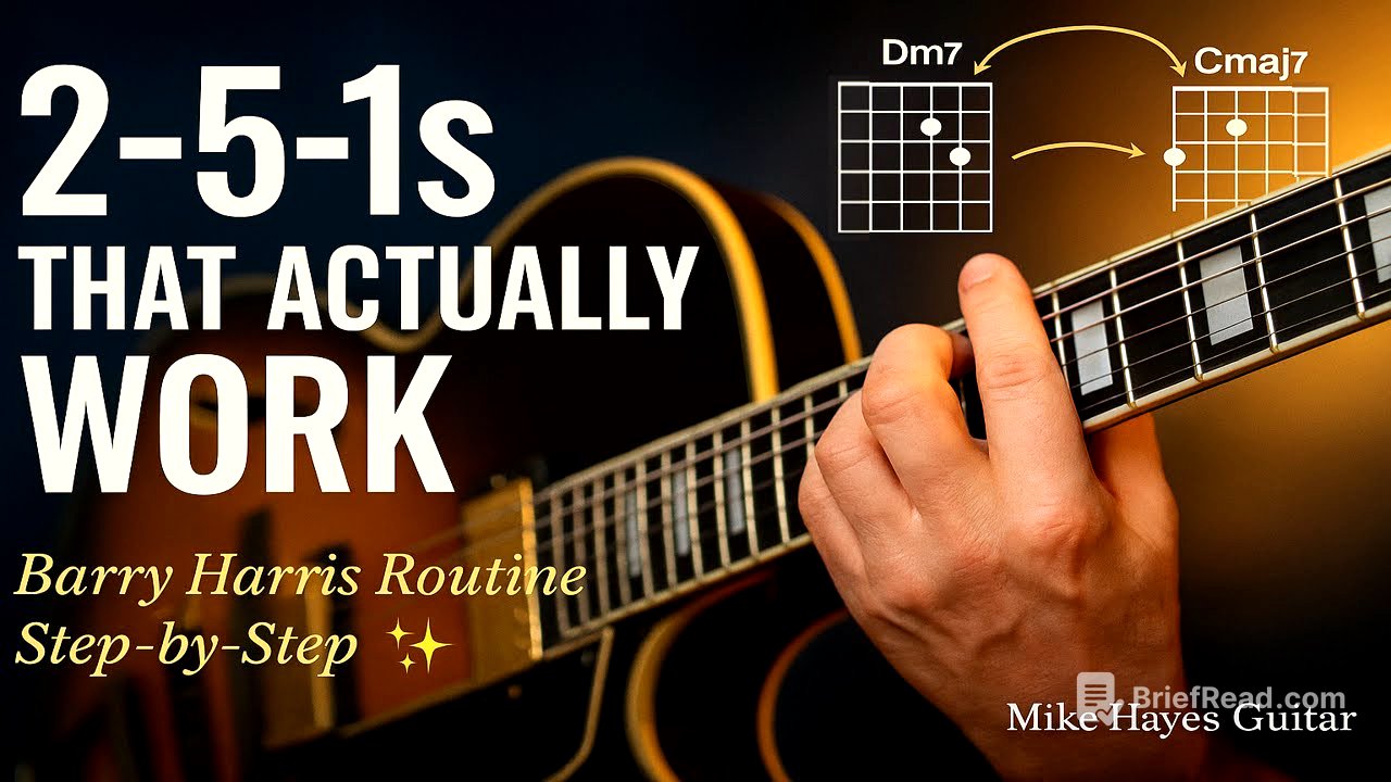 Fix Your 2-5-1s with This Barry Harris Practice Routine (Step-by-Step)