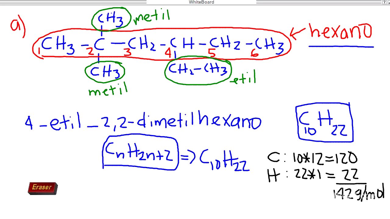 Ejercicios resueltos de alcanos