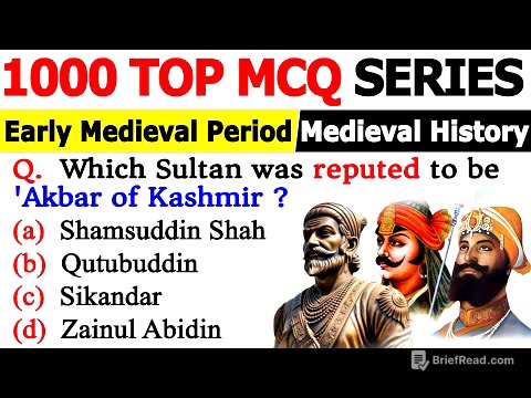 Medieval History MCQs | Early Medieval Period MCQs | Marathon Medieval History MCQs | History MCQs