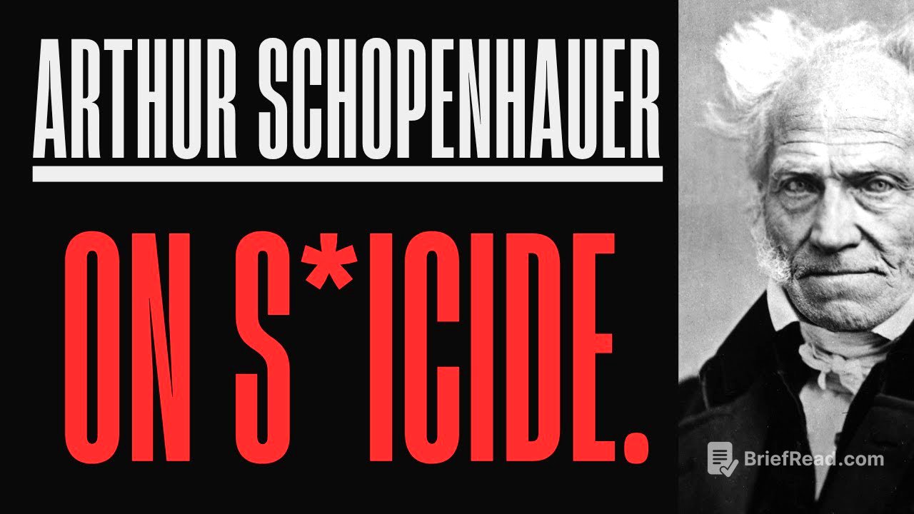 Schopenhauer on S*ICIDE (Hindi/हिंदी में)