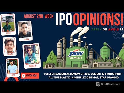 JSW Cement, All Time, Connplex, Star - August 2nd Week IPOs : Apply/Avoid? Primary Market Chatter