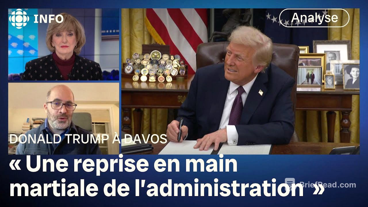 « Ce n'est que le début » : Donald Trump bombe le torse au Forum de Davos | 24•60