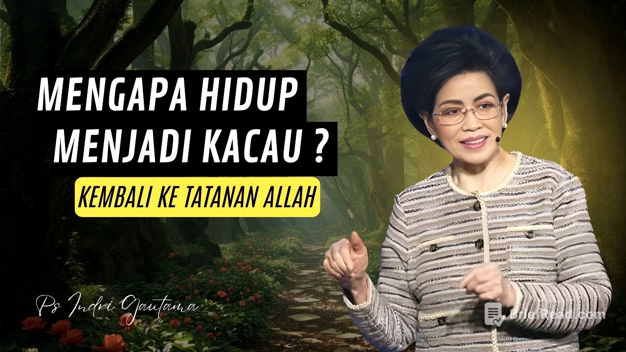 Mengapa Hidup Menjadi Kacau? Kembali ke Tatanan Allah | 04/01/2026