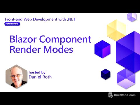 Blazor Component Render Modes [Pt 8] | Front-end Web Development with .NET for Beginners